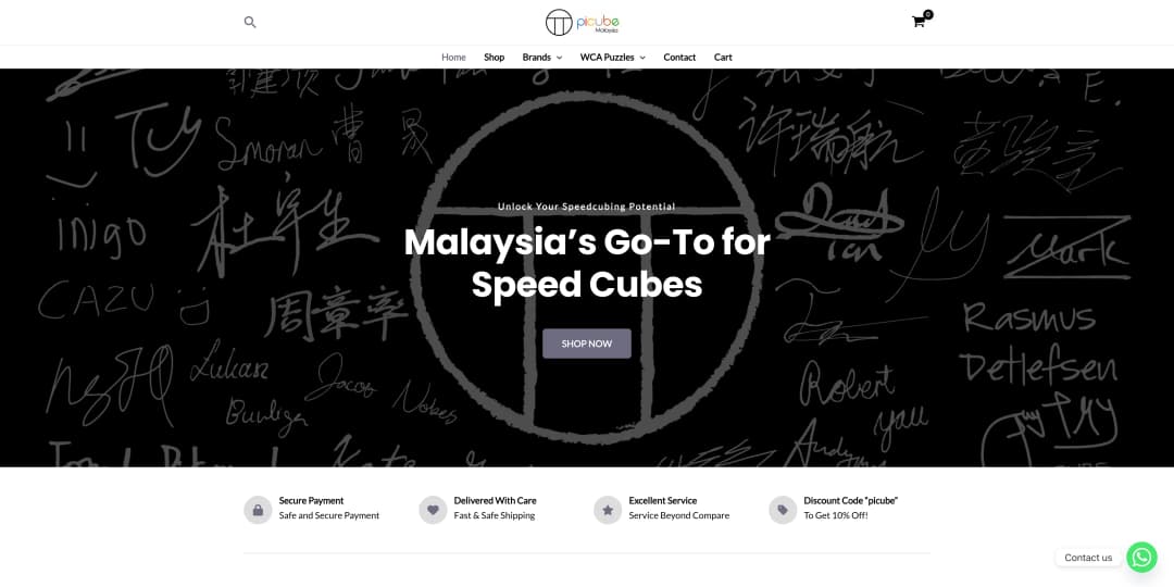 Picube Malaysia website screenshot